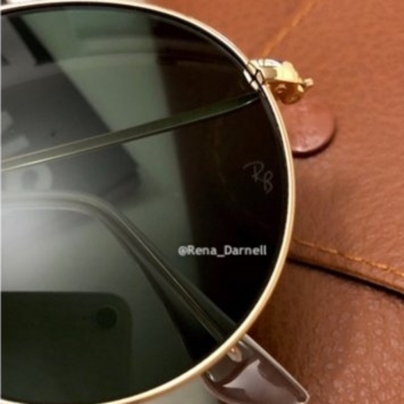 Ray-Ban Round Metal RB3447 Green Lens New - Picture 4 of 13